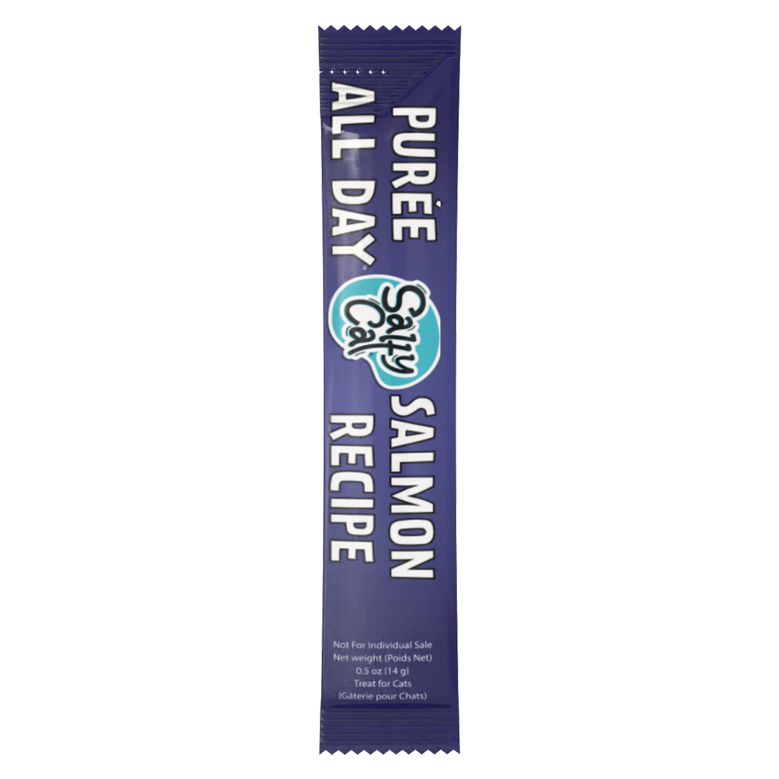 Salty Cat Purée All Day Natural Creamy Salmon Tube Treats for Cats, 15g x 48 Tubes - Image 6
