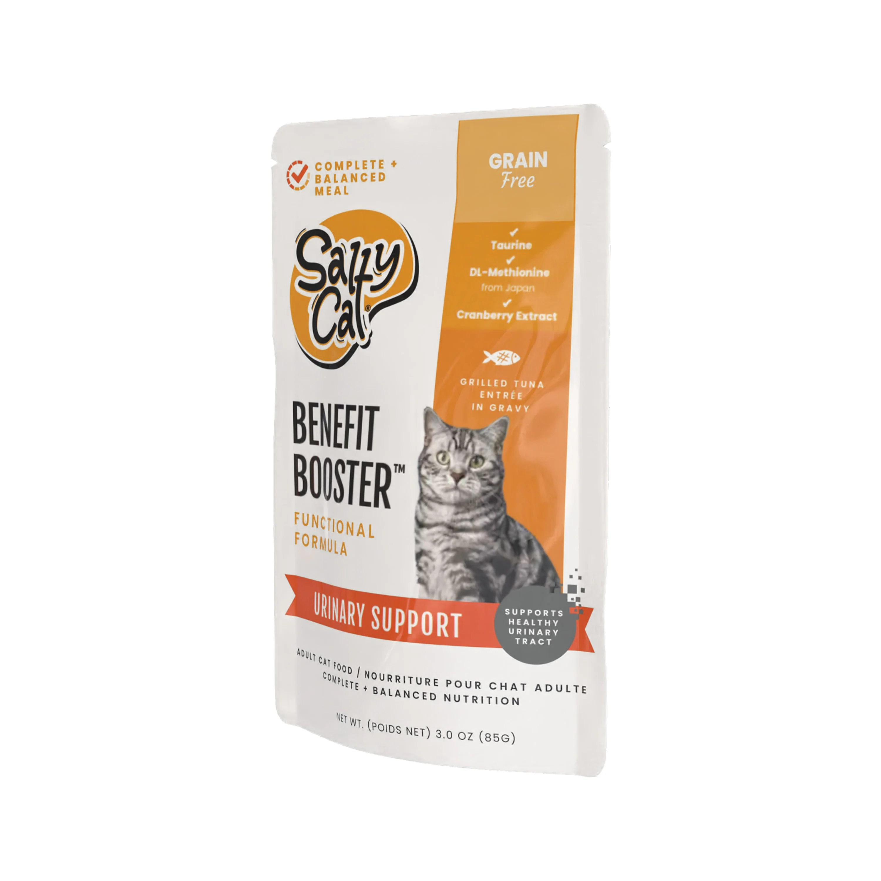 Salty Cat Benefit Booster Urinary Support Grilled Tuna Entrée in Gravy, 85g x 12 Pouches - Image 4