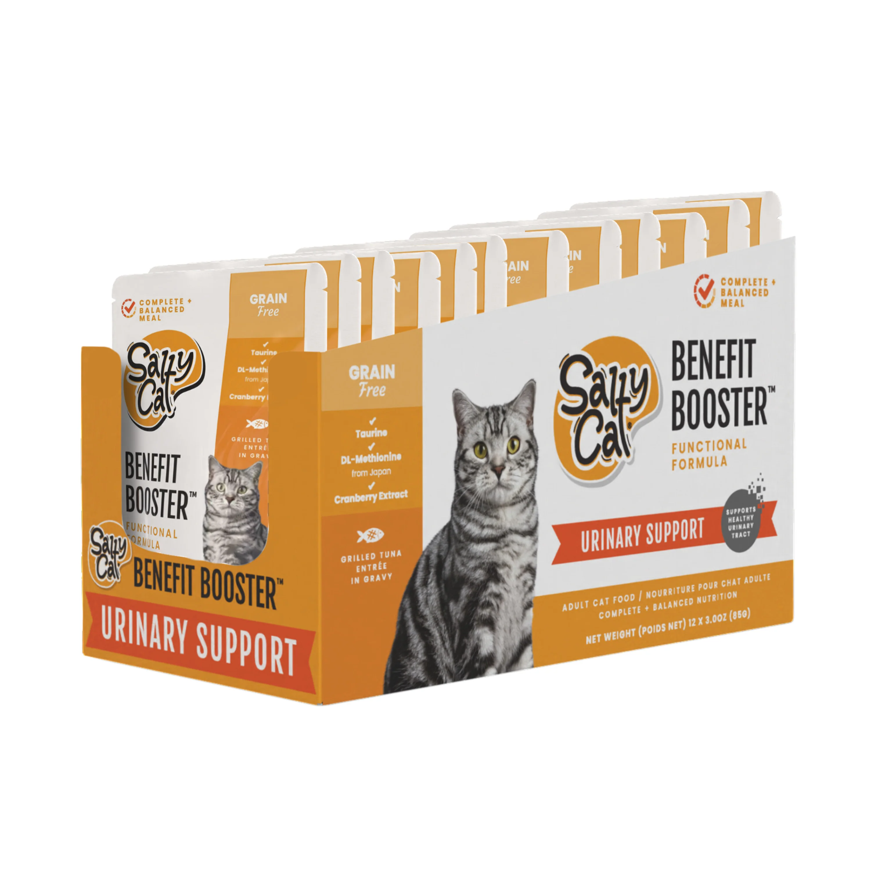 Salty Cat Benefit Booster Urinary Support Grilled Tuna Entrée in Gravy, 85g x 12 Pouches - Image 6