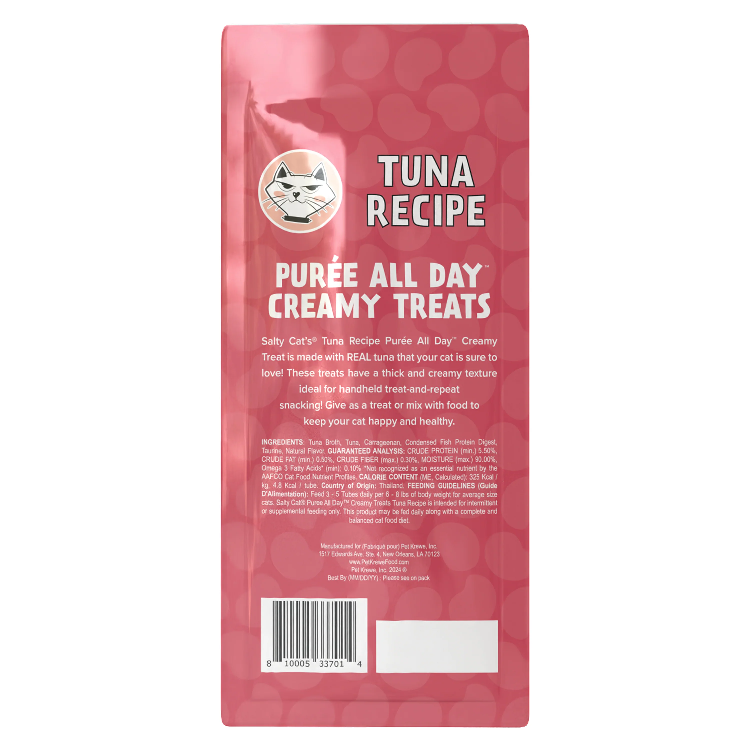 Salty Cat Purée All Day Natural Creamy Tuna, Salmon & Chicken Tube Treats for Cats, 72 Tubes - Image 8