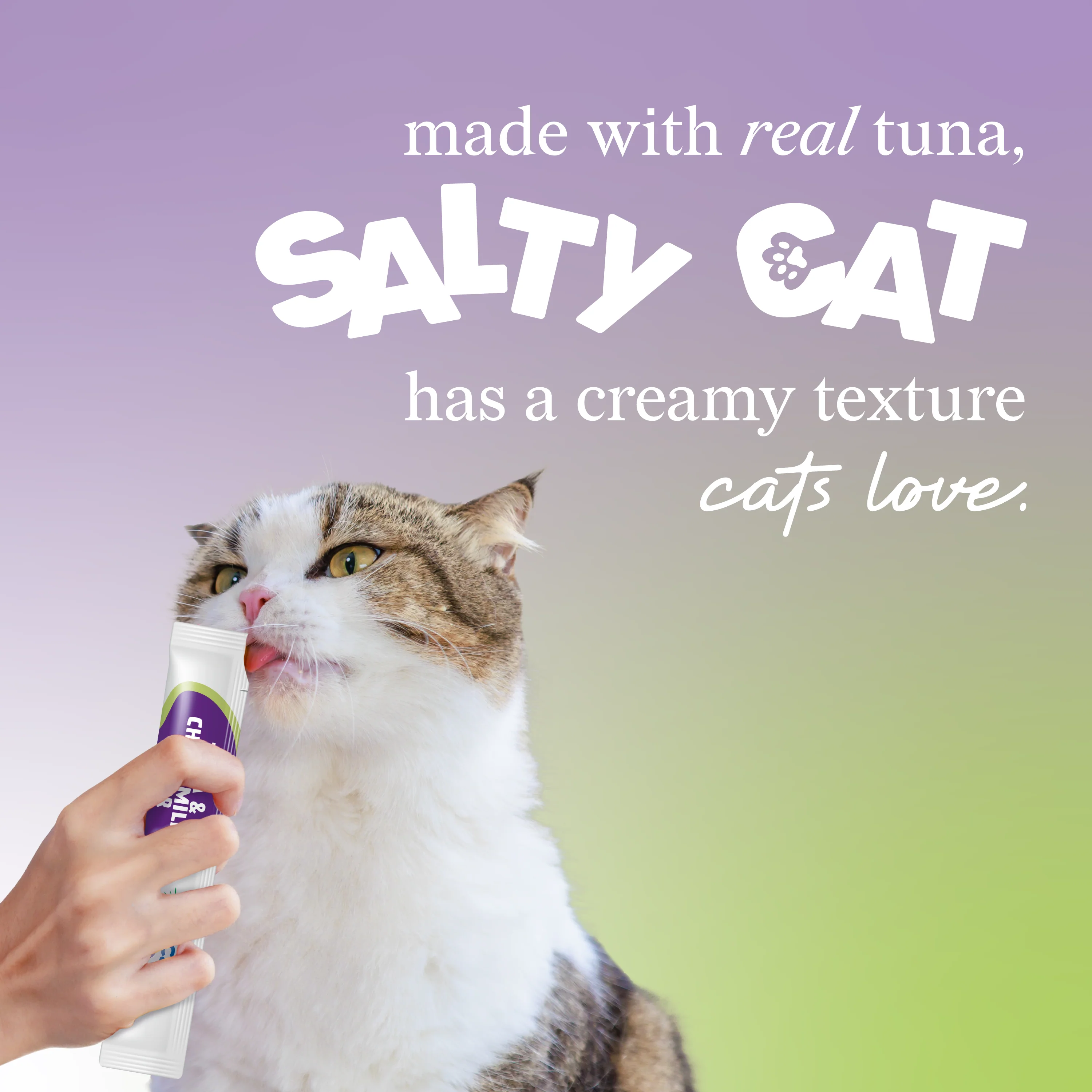 Salty Cat VitaCat Chill Out Tuna & Chamomile Flavor Creamy Treats for Cats, 4 x 15g Tubes - Image 9