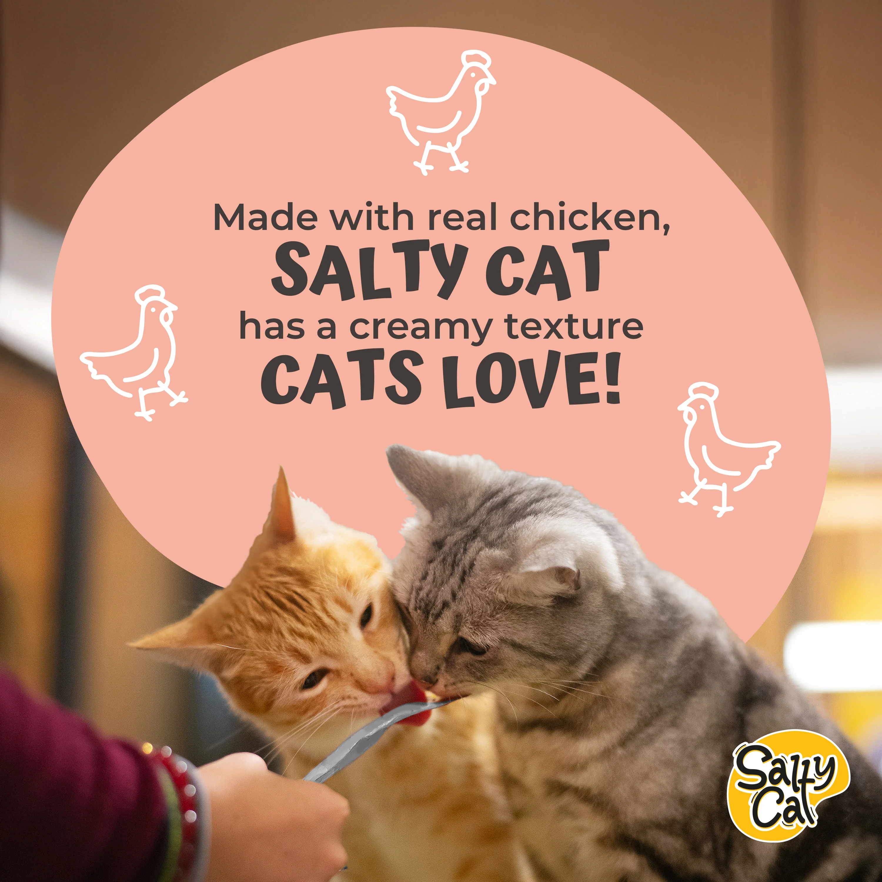 VitaCat by Salty Cat Happy Tummy Natural Treats for Cats, 15g x 48 Tubes - Image 10